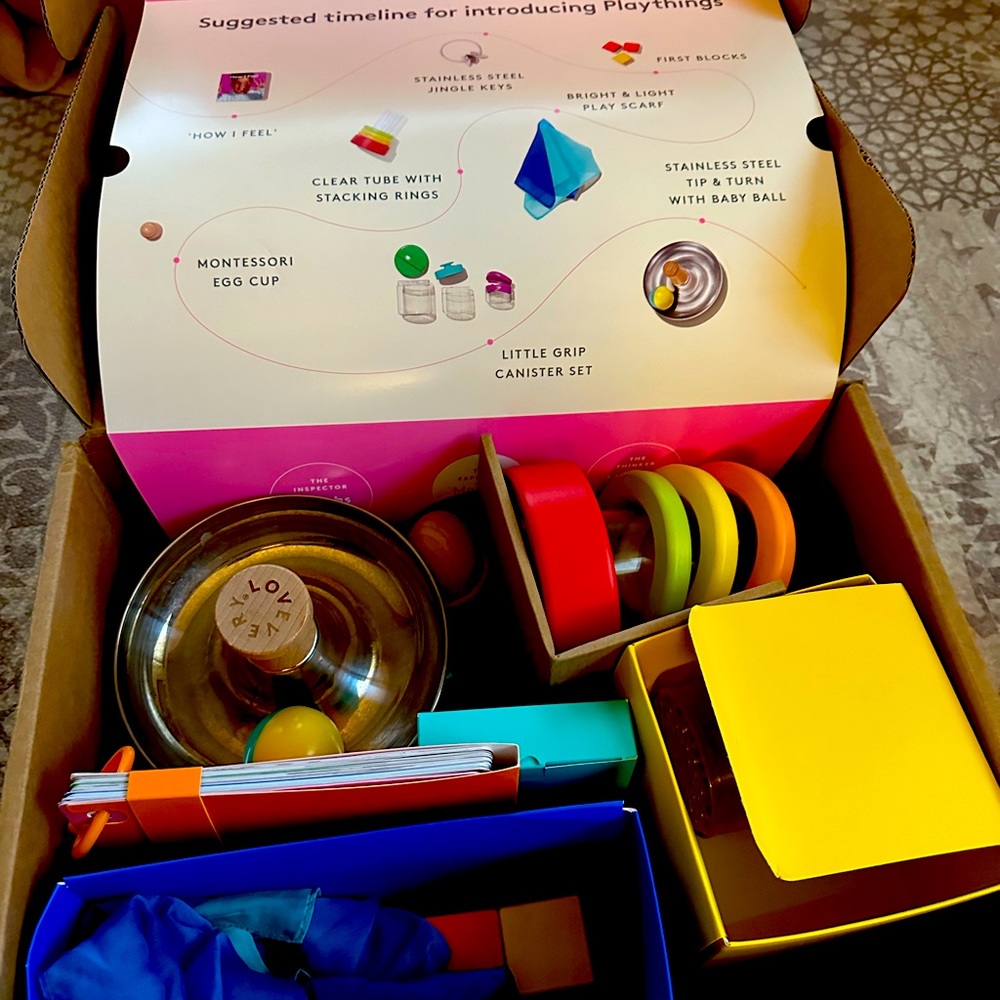 Gently used like new condition explorer play kit from Lovevery.